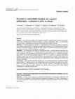 Research paper thumbnail of Précarité et vulnérabilité familiale aux urgences pédiatriques : évaluation et prise en charge