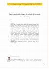 Research paper thumbnail of Superar a educação cúmplice da exclusão da juventude