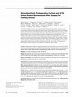 Research paper thumbnail of Normalized Early Postoperative Cortisol and ACTH Values Predict Nonremission After Surgery for Cushing Disease