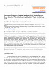 Research paper thumbnail of Corrosion Protective Coating Based on Alkyd Resins Derived from Recycled Poly ( ethylene terephthalate ) Waste for Carbon steel