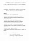 Research paper thumbnail of The effects of cognitive-behavior therapy for depression on repetitive negative thinking: A meta-analysis