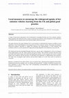 Research paper thumbnail of Local measures to encourage the widespread uptake of low emission vehicles: learning from the UK and global good practice