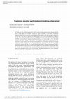 Research paper thumbnail of Exploring societal participation in making cities smart