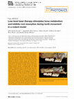 Research paper thumbnail of Low-level laser therapy stimulates bone metabolism and inhibits root resorption during tooth movement in a rodent model