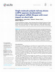 Research paper thumbnail of Single molecule poly(A) tail-seq shows LARP4 opposes deadenylation throughout mRNA lifespan with most impact on short tails