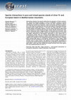 Research paper thumbnail of Species interactions in pure and mixed-species stands of silver fir and European beech in Mediterranean mountains