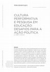 Research paper thumbnail of Performativity culture and educational research: challenges for political action