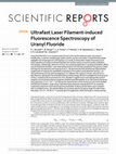 Research paper thumbnail of Ultrafast Laser Filament-induced Fluorescence Spectroscopy of Uranyl Fluoride