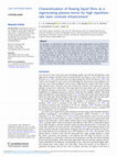 Research paper thumbnail of Characterization of flowing liquid films as a regenerating plasma mirror for high repetition-rate laser contrast enhancement