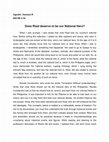 Research paper thumbnail of Does Rizal deserve to be a national hero? - Veneration Without Understanding