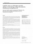 Research paper thumbnail of Ca(OH) 2 action on TNF-alpha and NO release in macrophage culture stimulated by Pseudomonas aeruginosa LPS