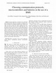 Research paper thumbnail of Choosing communication protocols , microcontrollers and batteries in the use of a BMS