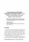 Research paper thumbnail of A Cooperação Sul-Sul Brasileira Analisada à Luz da Policy Transfer: o caso de Brasil e Guiné Bissau na área de registro civil de nascimento