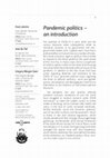 Research paper thumbnail of Pandemic Politics - An Introduction