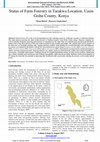 Research paper thumbnail of Status of Farm Forestry in Tarakwa Location, Uasin Gishu County, Kenya