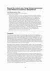 Research paper thumbnail of Beyond the comfort zone: Using informal mentoring to create lifelines for students in disequilibrium