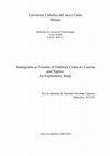 Research paper thumbnail of Immigrants as Victims of Ordinary Crime in Caserta and Naples: An Exploratory Study