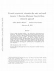 Research paper thumbnail of Focused econometric estimation for noisy and small datasets: A Bayesian Minimum Expected Loss estimator approach