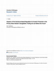 Research paper thumbnail of Adoption of the Disclosure-Based Regulation for Investor Protection in the Primary Share Market in Bangladesh: Putting the Cart Before the Horse?