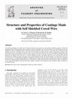 Research paper thumbnail of Structure and Properties of Coatings Made with Self Shielded Cored Wire