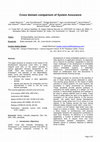 Research paper thumbnail of Cross domain comparison of System Assurance