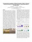 Research paper thumbnail of An experimental investigation of distance perception in real vs. immersive virtual environments via direct blind walking in a high-fidelity model of the same room