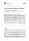 Research paper thumbnail of Landsat and Local Land Surface Temperatures in a Heterogeneous Terrain Compared to MODIS Values