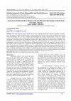 Research paper thumbnail of Assessment of Morom River Basin to the Livelihood of the People in North East of Gombe, Nigeria