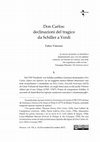 Research paper thumbnail of Don Carlos: declinazioni del tragico da Schiller a Verdi (Between, vol. VII, n. 14, November 2017)