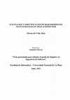 Research paper thumbnail of Elicitación y especificación de requerimientos no funcionales en aplicaciones web