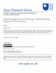 Research paper thumbnail of Quality Assessment for E-learning: a Benchmarking Approach (Third edition)