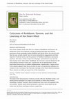 Research paper thumbnail of Criticisms of Buddhism, Daoism, and the Learning of the Heart-Mind