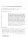 Research paper thumbnail of Structures induced by companions in galactic discs