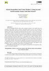 Research paper thumbnail of School Inequalities and Urban Welfare: Going beyond Socioeconomic Status with Data Science