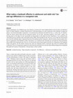 Research paper thumbnail of What makes a landmark effective in adolescent and adult rats? Sex and age differences in a navigation task