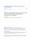 Research paper thumbnail of The Role of Sustainable Greenways in Achievement of Improving the Quality of Life (Tehran’s Greenways as a Case Study)