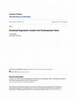 Research paper thumbnail of ISSA Proceedings 2010 – Emotional Arguments : Ancient And Contemporary Views