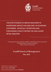 Research paper thumbnail of The Effectiveness of Service Recovery in Addressing Service Failures and in Achieving Customers' Advocacy, Retention and Purchasing Loyalty Within the UAE Luxury Retail Industry