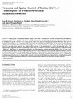 Research paper thumbnail of Temporal and Spatial Control of Murine GATA-3 Transcription by Promoter-Proximal Regulatory Elements