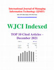 Research paper thumbnail of December 2021 : Top Cited Articles in Managing Information Technology