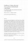 Research paper thumbnail of Codificare il diritto alla città in un contesto multiculturale e plurilingue