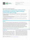 Research paper thumbnail of The importance of fermentative conditions for the biotechnological production of lignin modifying enzymes from white-rot fungi