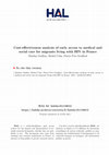 Research paper thumbnail of Cost-effectiveness analysis of early access to medical and social care for migrants living with HIV in France