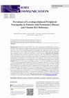 Research paper thumbnail of Prevalence of Levodopa-Induced Peripheral Neuropathy in Patients with Parkinson’s Disease and Vitamin B12 Defciency