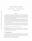 Research paper thumbnail of Optimal trading using signals