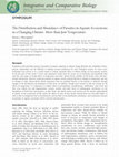 Research paper thumbnail of The Distribution and Abundance of Parasites in Aquatic Ecosystems in a Changing Climate: More than Just Temperature