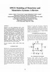 Research paper thumbnail of 1 SPICE Modeling of Memristor and Memristive Systems : A Review