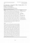 Research paper thumbnail of The Implementation of South Korea’s Military Technology Reform in The Perspective of Techno-nationalism