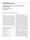 Research paper thumbnail of Artifactual measurement of low serum HDL-cholesterol due to paraproteinemia