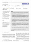 Research paper thumbnail of Fire influences the structure of plant–bee networks